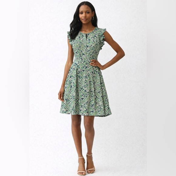 Banana Republic Dresses & Skirts - Banana Republic Navy and Green Paisley Blouse